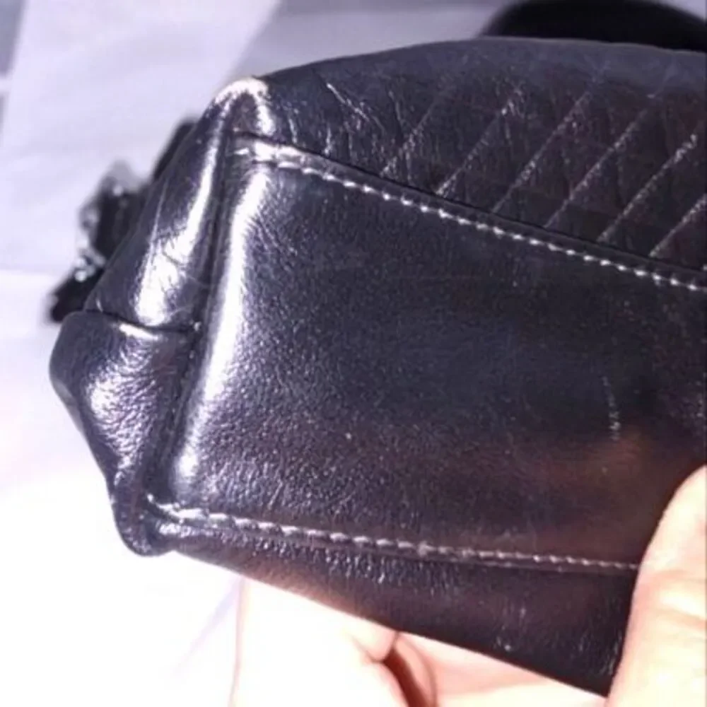 Sammons Medici Black Leather Unisex Briefcase/Messenger Bag/Laptop Bag‎
